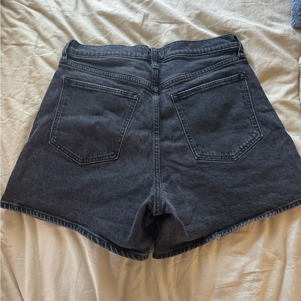 Abercrombie curve love high wasted dad short
